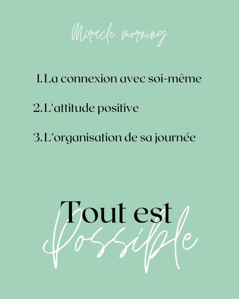 « Miracle morning » : Chaque matin, une nouvelle chance de réussir !